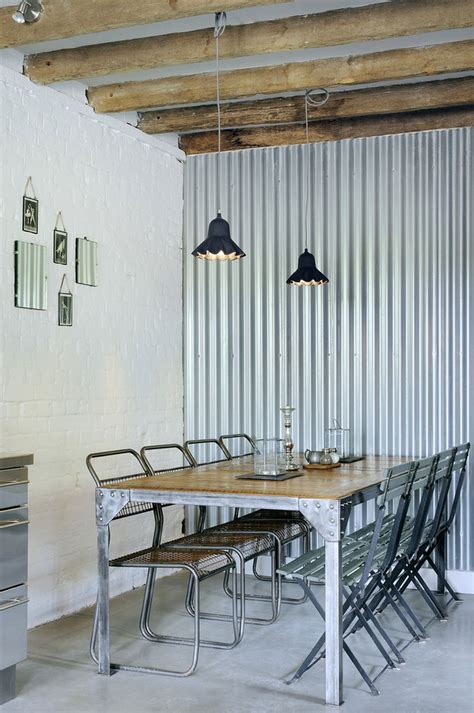 corrugated metal interior design